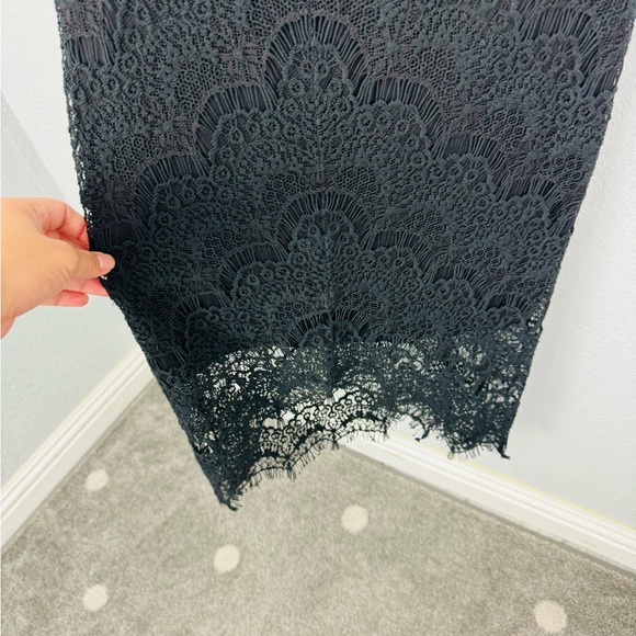 Free‎ People Intimately Black Peek a Boo Lace Dress Small - Picture 6 of 9